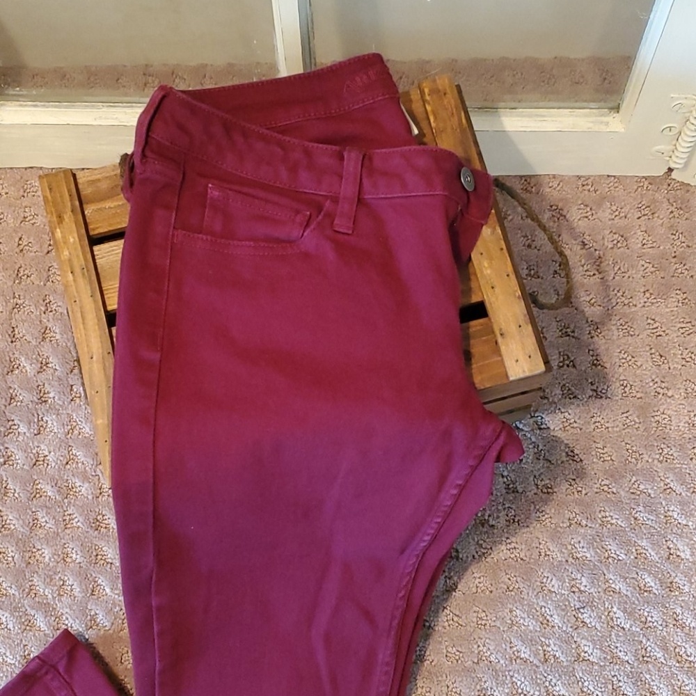 Arizona super skinny maroon jeans